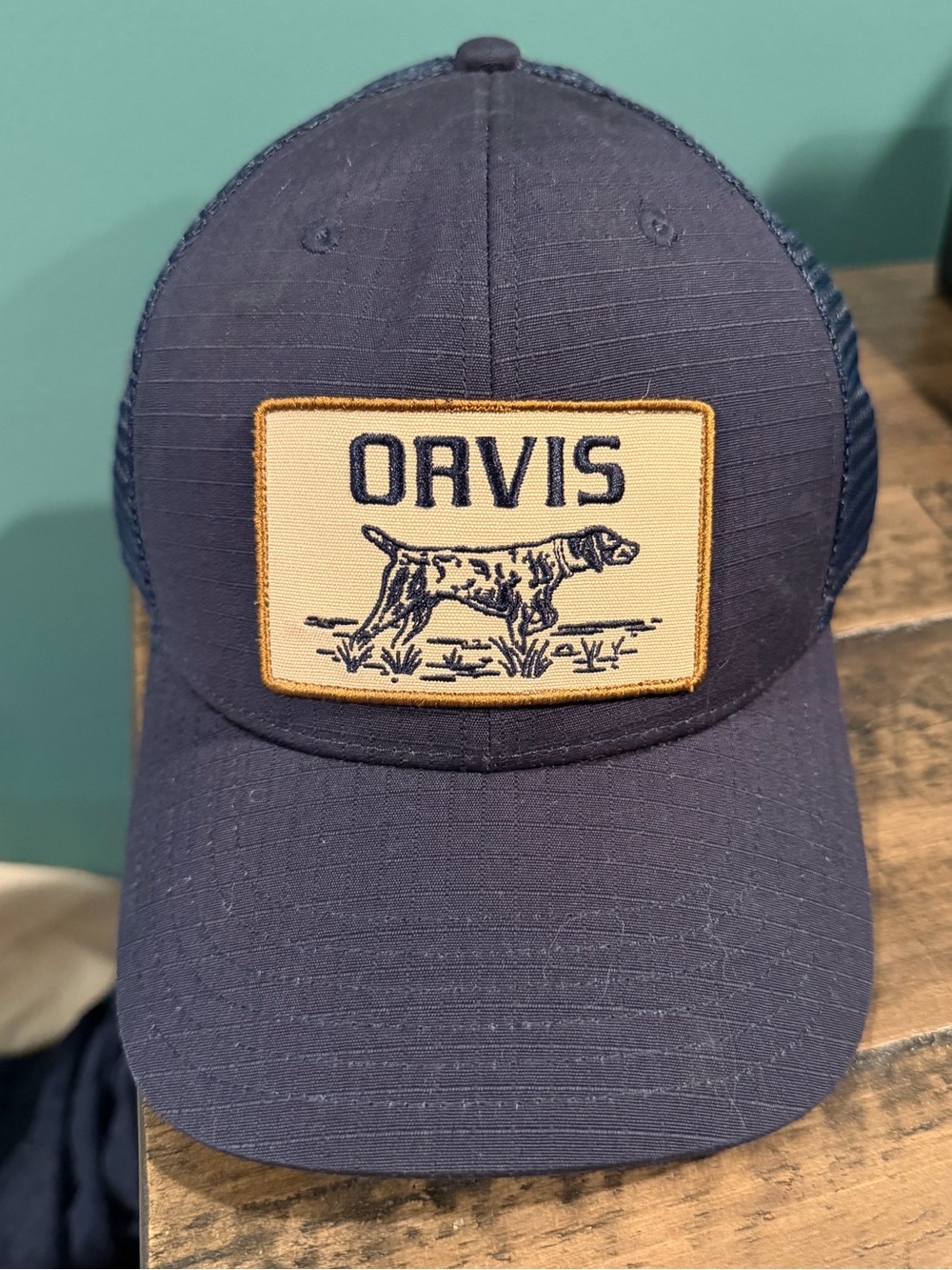 Orvis Navy Mesh-Back Cap with Retriever Patch